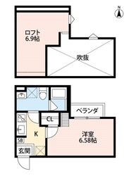 初芝駅 徒歩4分 1階の物件間取画像